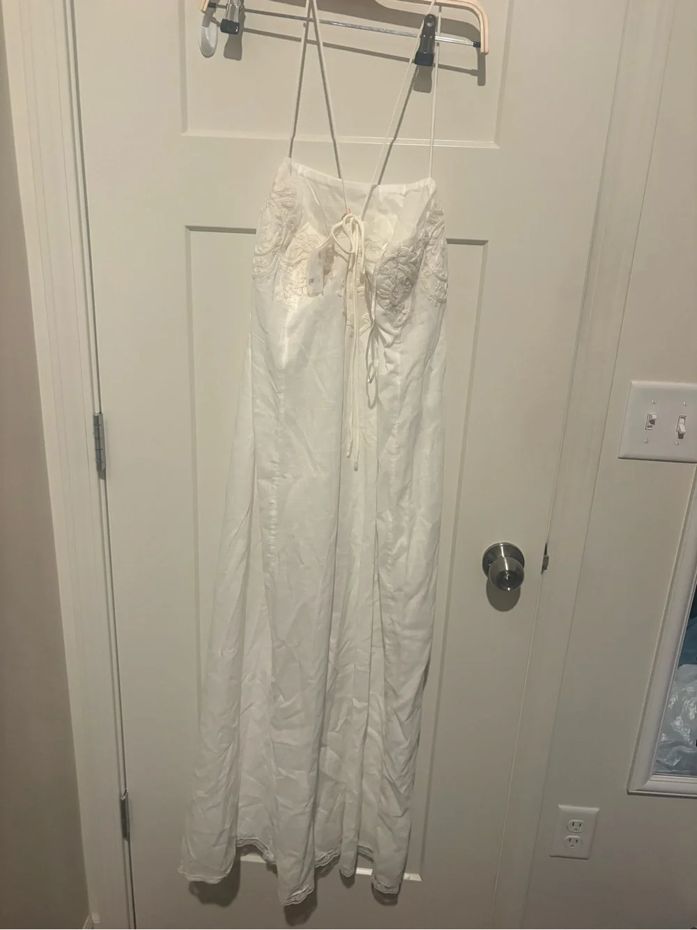 Free People Sky Dancing Midi Dress Medium Ivory NWT